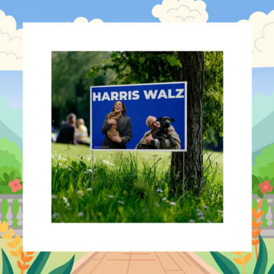 Official Harris-Walz Dogs Know Yard Sign