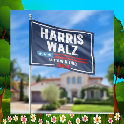 Official Harris Walz Let's Win This 2024 Flag