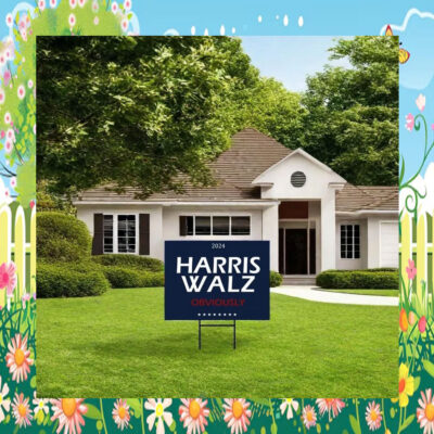Official Harris Walz Obviously Yard Sign