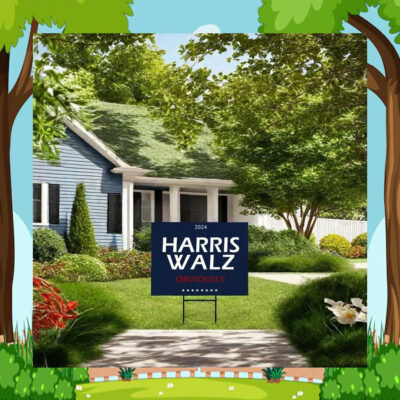 Official Harris Walz Obviously Yard Signs