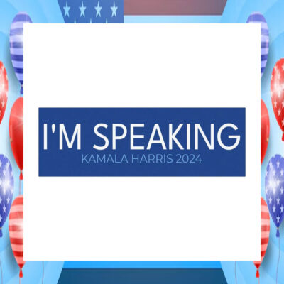 Official I'm Speaking Kamala Harris 2024 Car Magnet