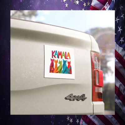 Official Kamala Cat Car Magnet