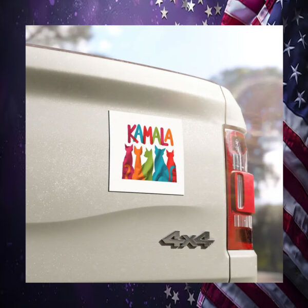 Official Kamala Cat Car Magnet