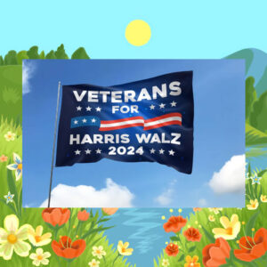 Official Veterans For Harris Walz 2024 Flags
