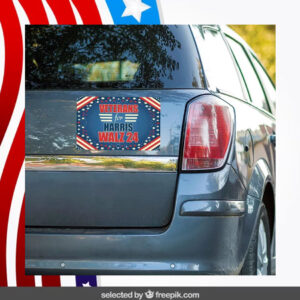 Official Veterans For Harris Walz 24 Car Magnets