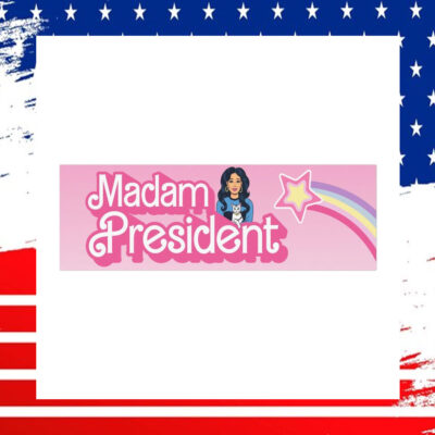 Pink Madam President Kamala Harris Car Magnet