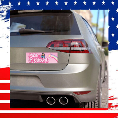 Pink Madam President Kamala Harris Car Magnet