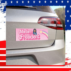 Pink Madam President Kamala Harris Car Magnet