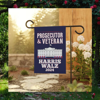 Prosecutor & Veteran For Harris Walz 2024 Flag
