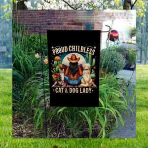 Proud Childless Cat & Dog Lady For Kamala Flag
