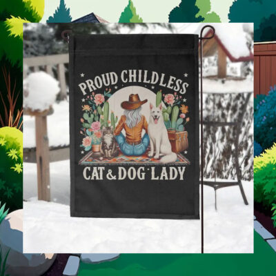 Proud Childless Cat & Dog Lady Kamala Flag