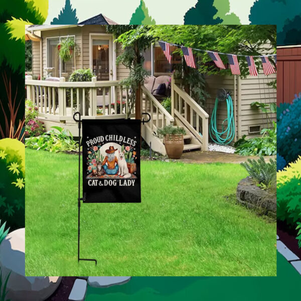 Proud Childless Cat & Dog Lady Kamala Flag