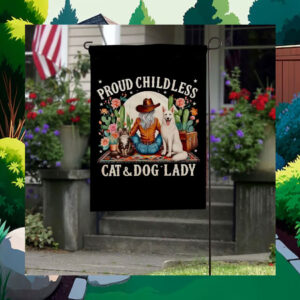Proud Childless Cat & Dog Lady Kamala Flag