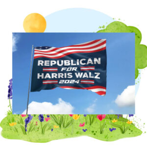 Republican For Harris Walz 2024 Flags