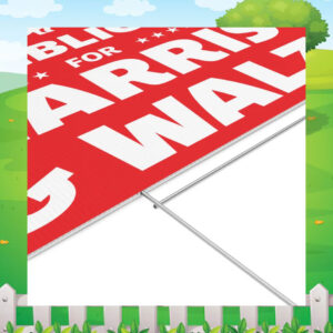 Republicans For Harris & Walz Yard Sign