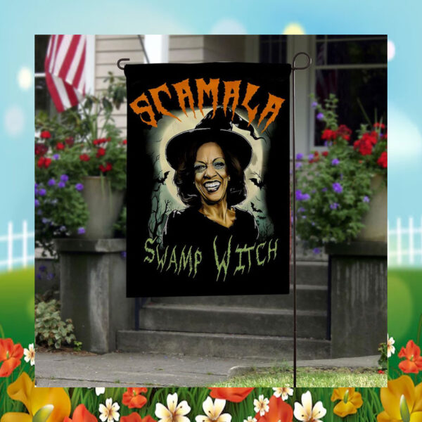 Scamala Swamp Witch Kamala Flag