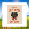 Spooky Childless Cat Lady For Kamala Harris Halloween Flag