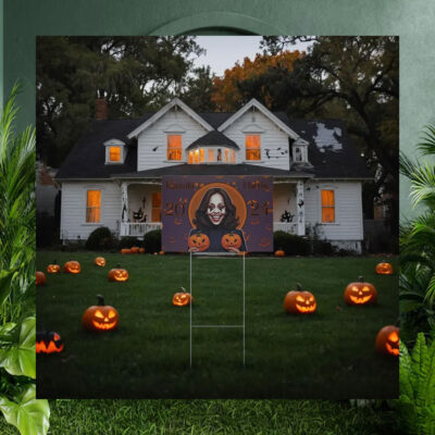 Spooky Kamala Harris Halloween Yard Sign