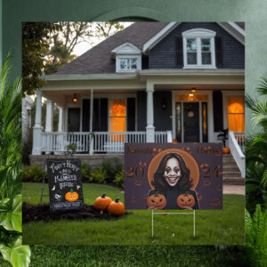 Spooky Kamala Harris Halloween Yard Sign