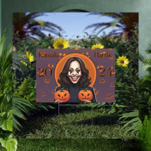 Spooky Kamala Harris Halloween Yard Sign