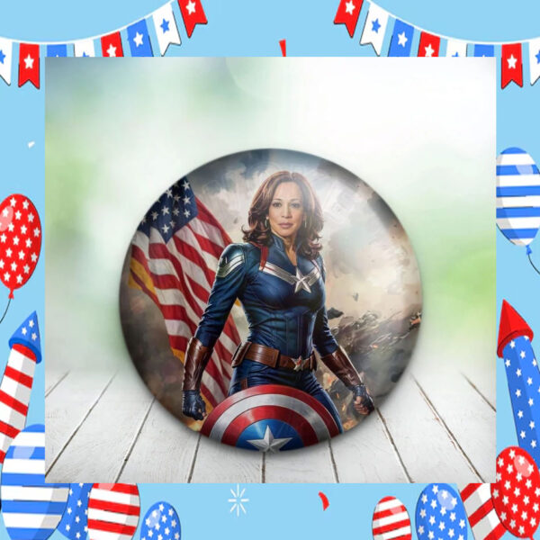 Superhero Inspired Kamala Pin Button