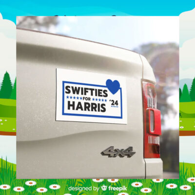 Swifties For Harris 24 Car Magnet