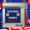 Teacher For Harris Walz 24 Car Magnet