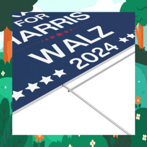 Texans for Harris Walz Yard Sign