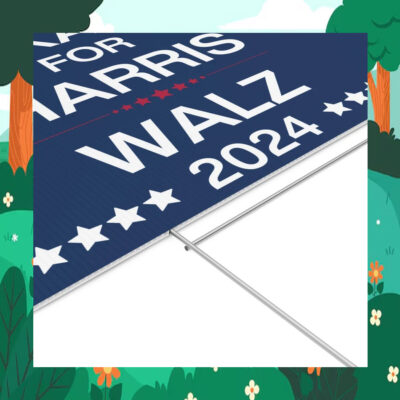 Texans for Harris Walz Yard Sign