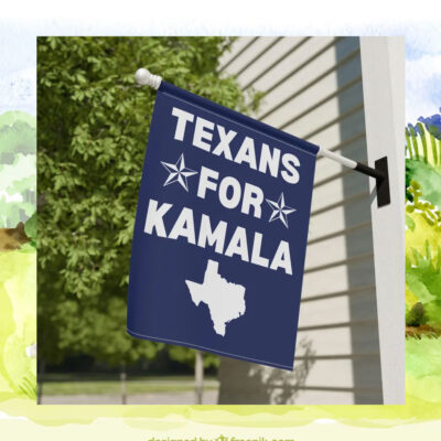 Texans for Kamala Garden Flag