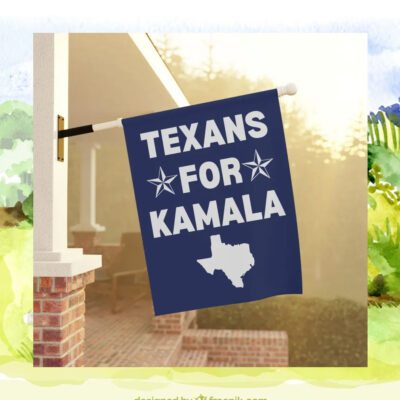 Texans for Kamala Garden Flag