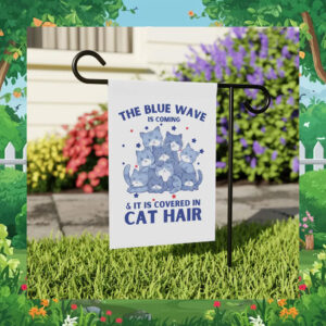 The Blue Wave Is Coming & It Is Covered In Cat Hair For Kamala Flag