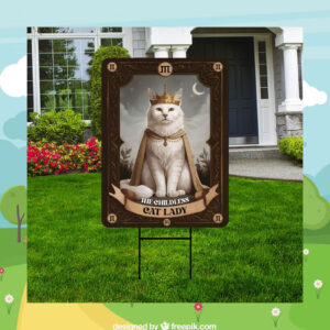 The Childless Cat Lady For Kamala Harris Yard Sign