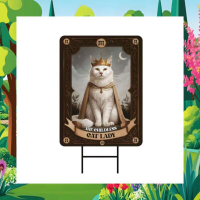 The Childless Cat Lady Kamala 2024 Halloween Yard Sign