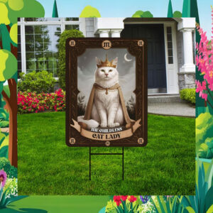 The Childless Cat Lady Kamala 2024 Halloween Yard Sign