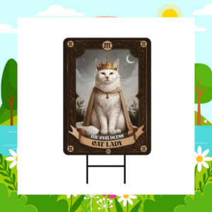 The Childless Cat Lady Kamala Harris Halloween Yard Sign
