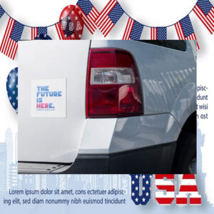 The Future is Here Harris & Walz 2024 Car Magnet