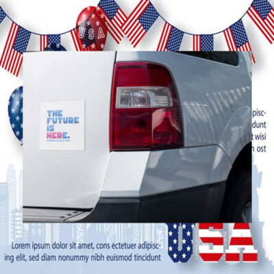 The Future is Here Harris & Walz 2024 Car Magnet