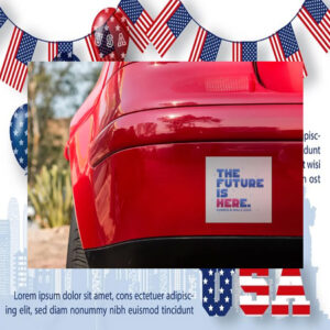 The Future is Here Harris & Walz 2024 Car Magnet
