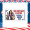 This Cat Lady Is Voting Kamala Harris 2024 Car Magnet