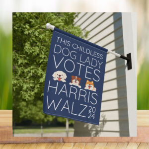 This Childless Dog Lady Harris Walz Flag