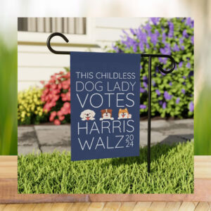 This Childless Dog Lady Harris Walz Flag