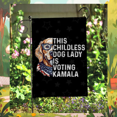 This Childless Dog Lady Is Voting Kamala Flag