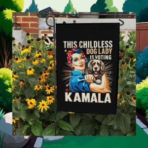 This Childless Dog Lady Is Voting Kamala Flags