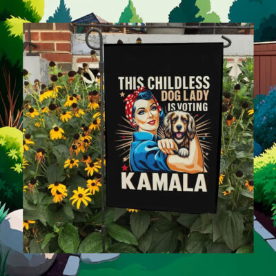 This Childless Dog Lady Is Voting Kamala Flags