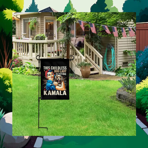 This Childless Dog Lady Is Voting Kamala Flags