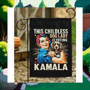 This Childless Dog Lady Is Voting Kamala Flags