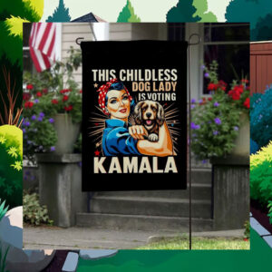 This Childless Dog Lady Is Voting Kamala Flags