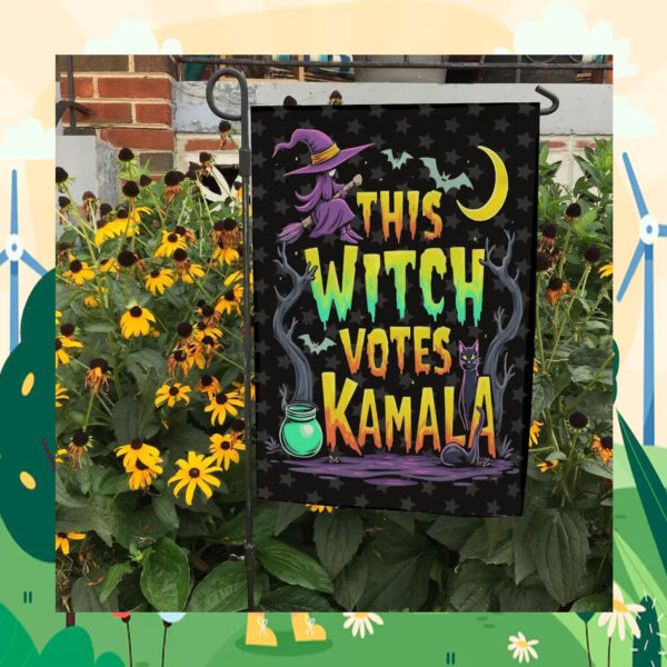 This Witch Votes Kamala Halloween Flag