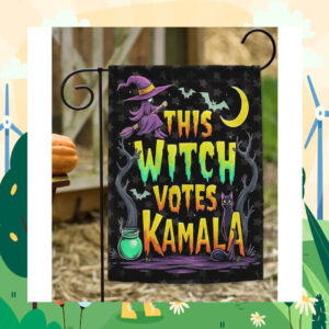 This Witch Votes Kamala Halloween Flag